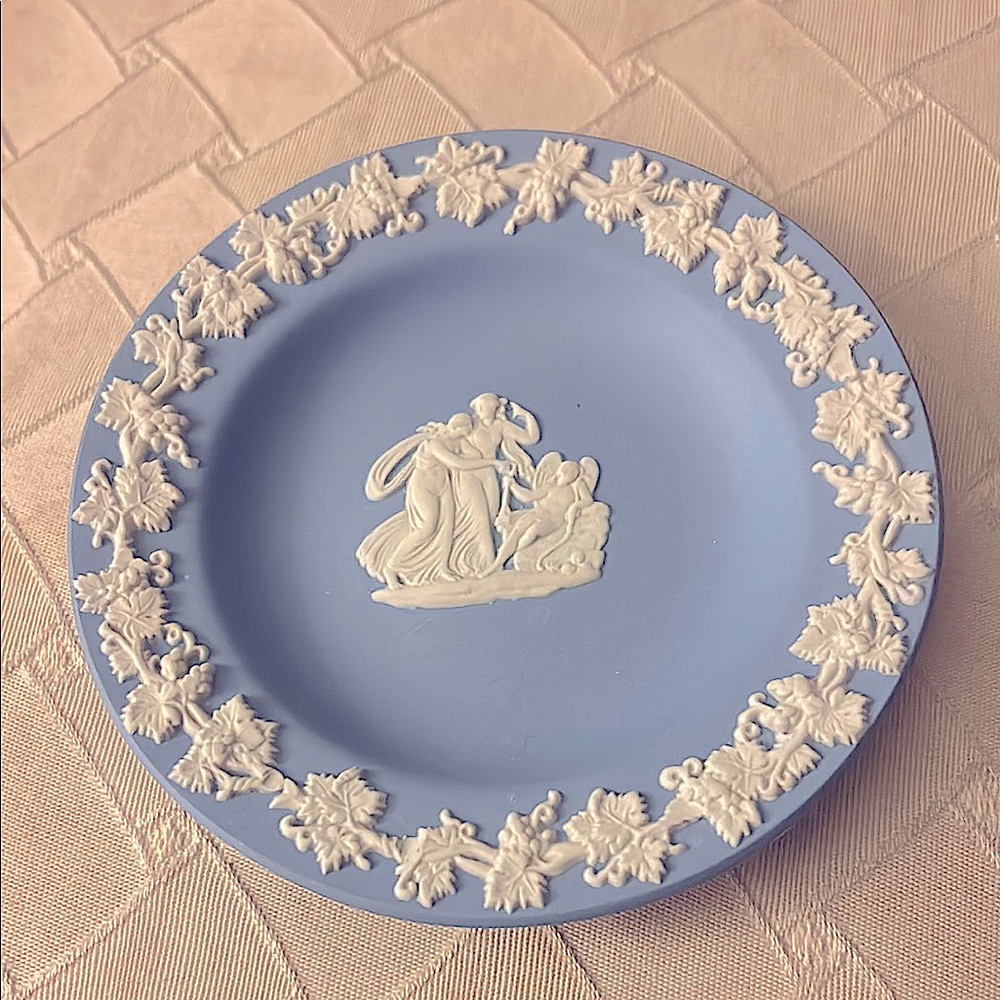 Wedgwood vintage ornate small trinket plate.  Collectors item.